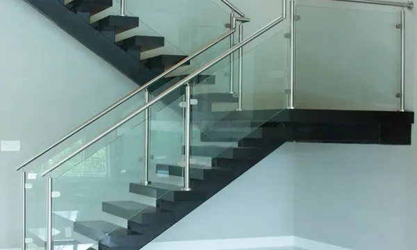 Glass Staircase Railings — BlueCrest glass project in Egypt